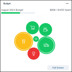 Money360 Mini Budget Card Example